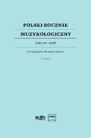 Polski Rocznik Muzykologiczny 2017